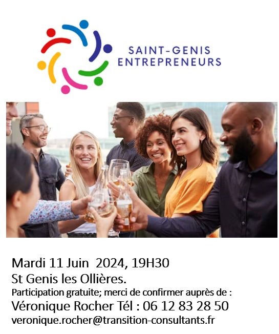Réunion Saint-Genis-Entrepreneur 11 Juin - Participation Gratuite